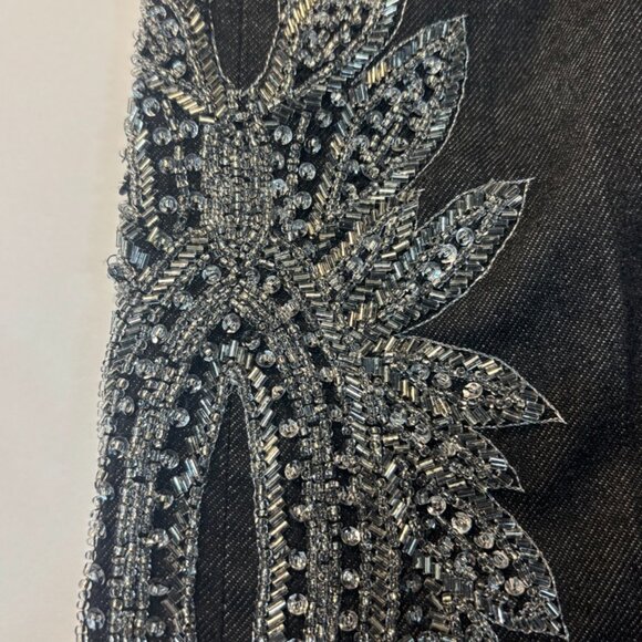 Ralph Lauren Black Label Heavy Leg Sequin Beaded Beads Size 28 - Picture 9 of 12